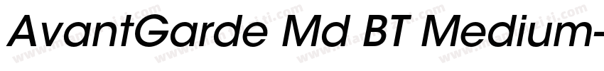 AvantGarde Md BT Medium字体转换